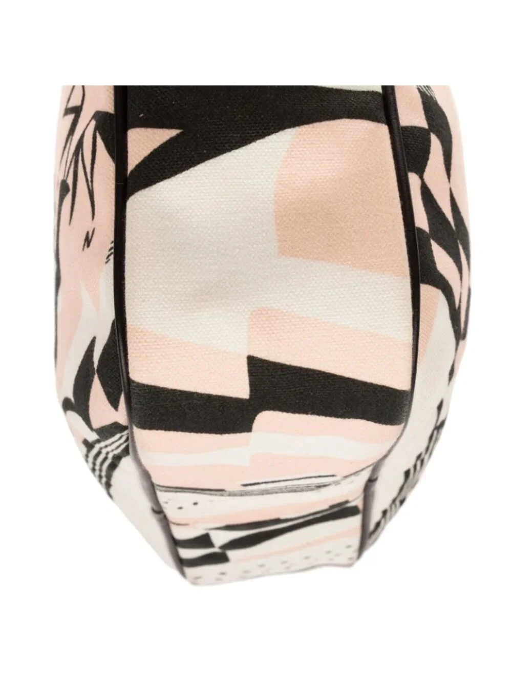 Chanel la Pausa Bay Camera Bag White Black Pink Printed Canvas